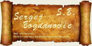 Sergej Bogdanović vizit kartica